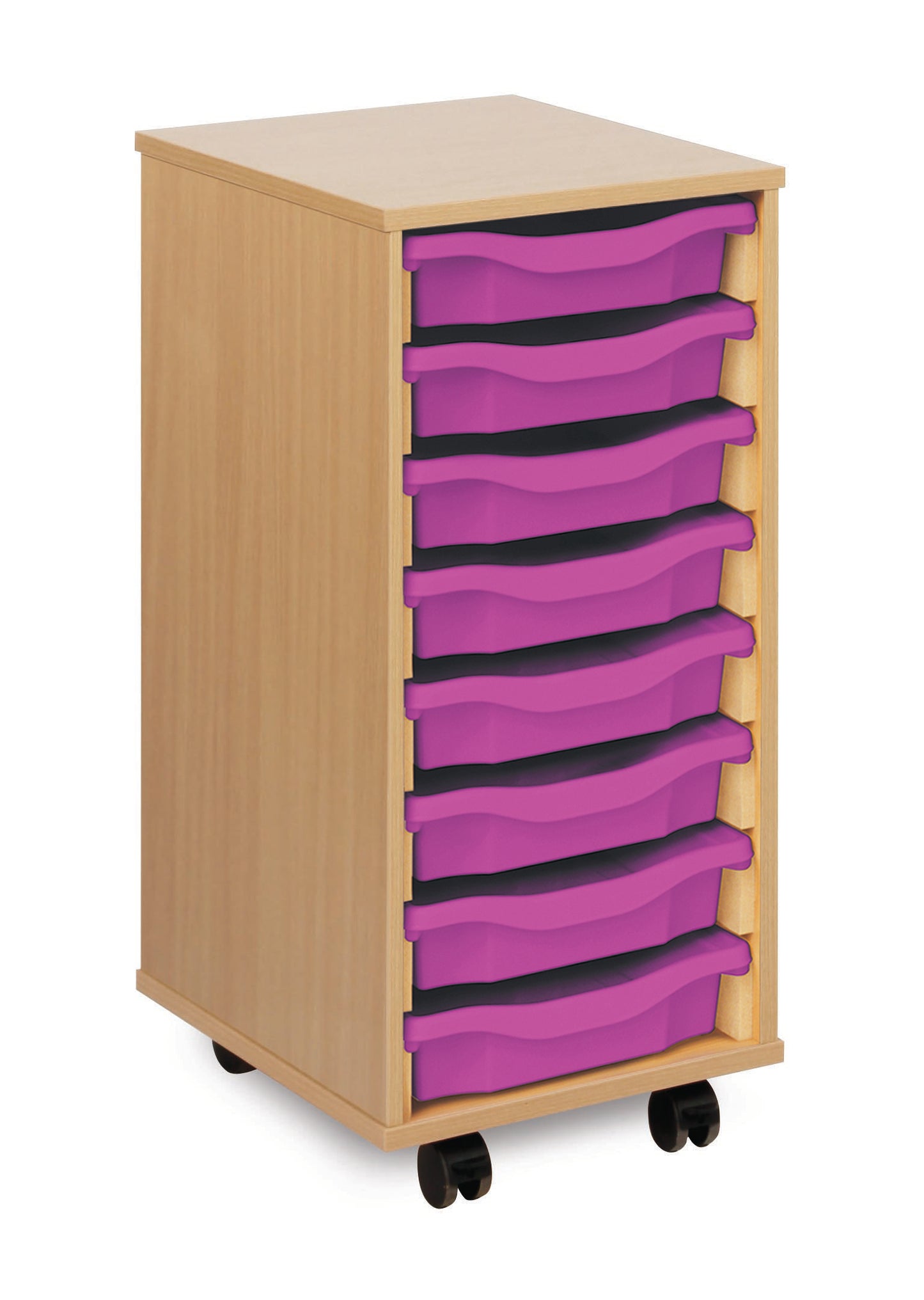 8 Tray Beech MFC storage unit