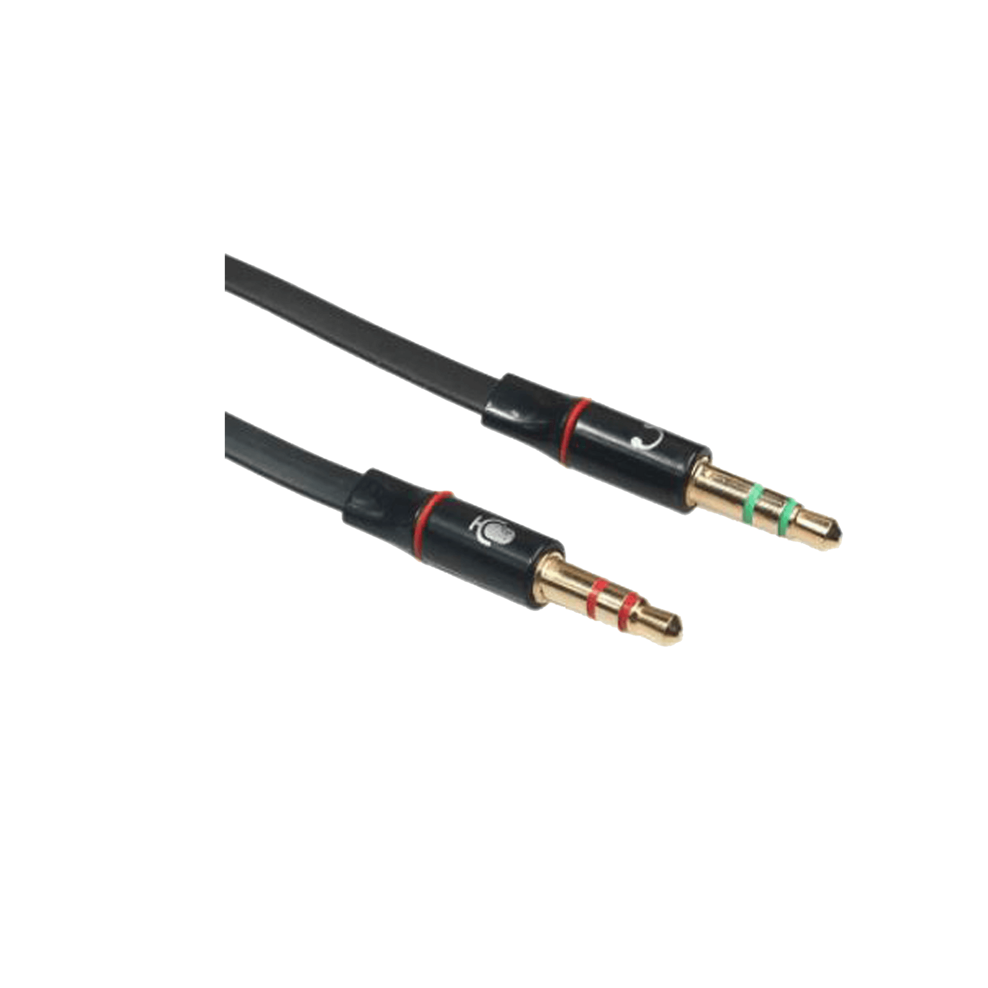 one for audio one for mic adapter connections