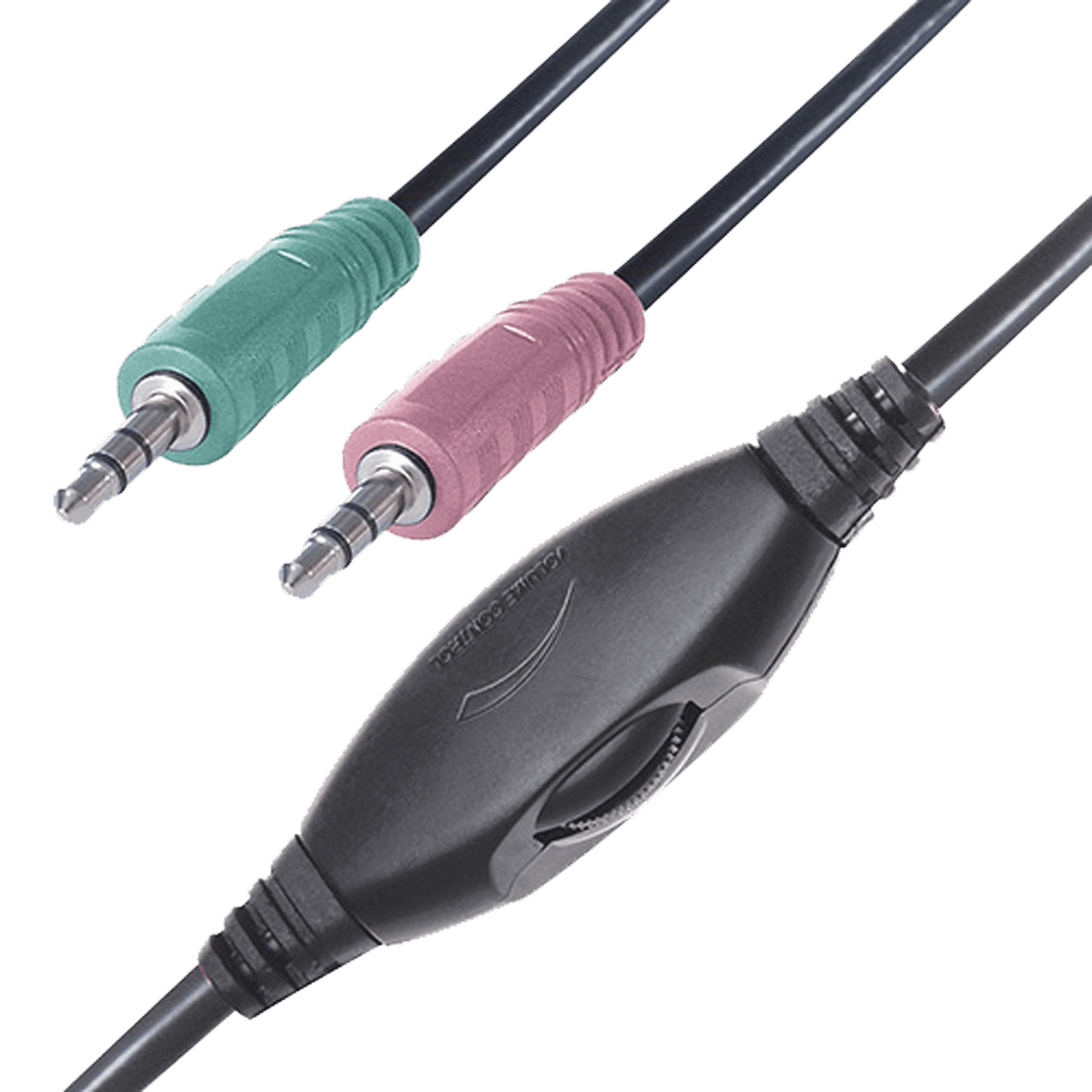 2 x 3.5mm connection mic and volume control