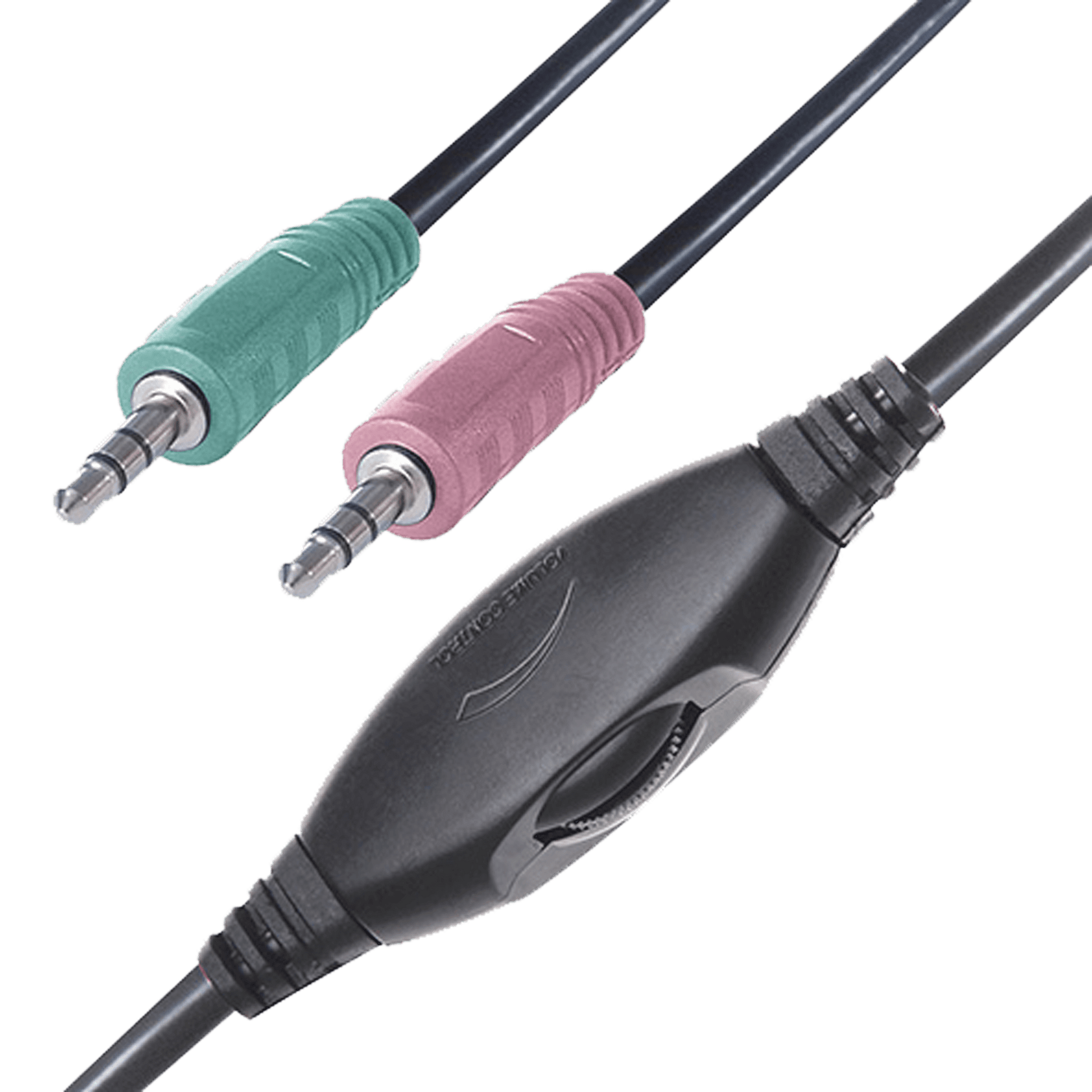 2 x 3.5mm connection mic and volume control