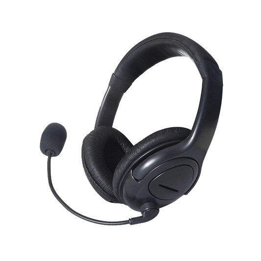 tilted side view of headphones