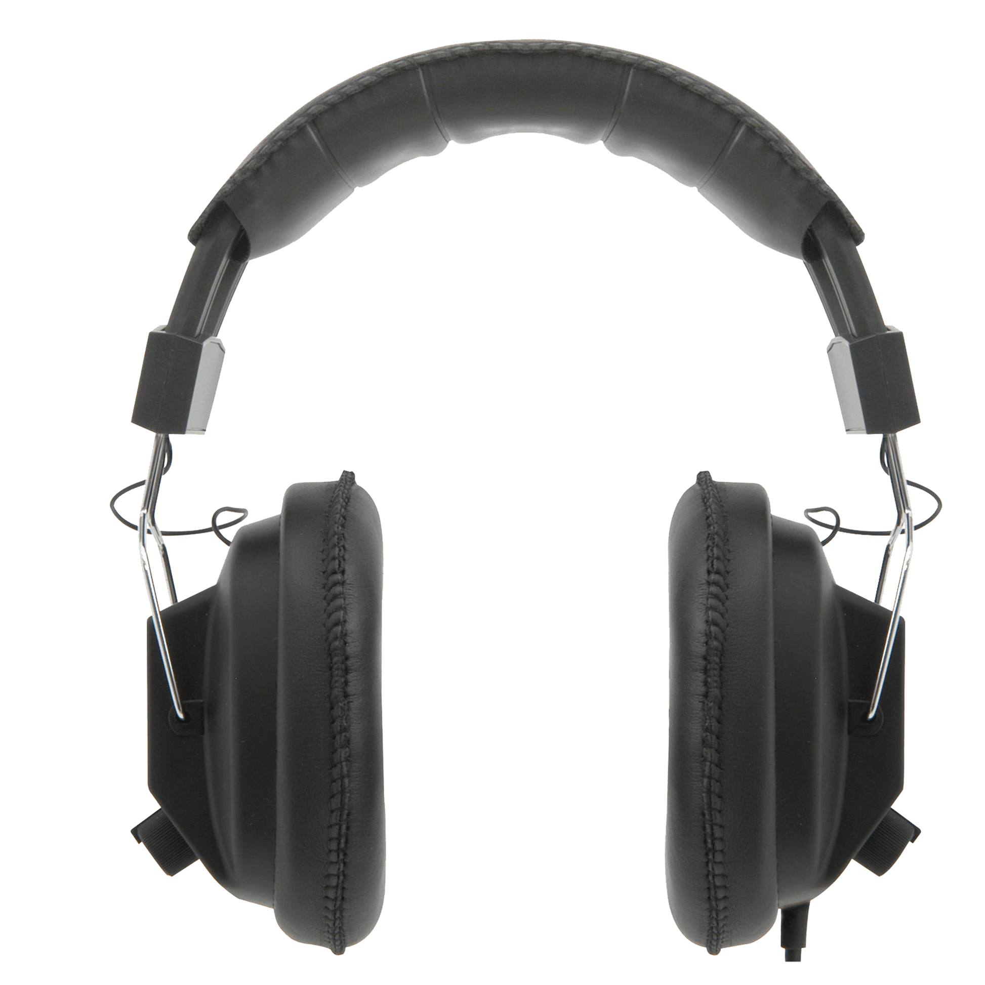 front view of headphones