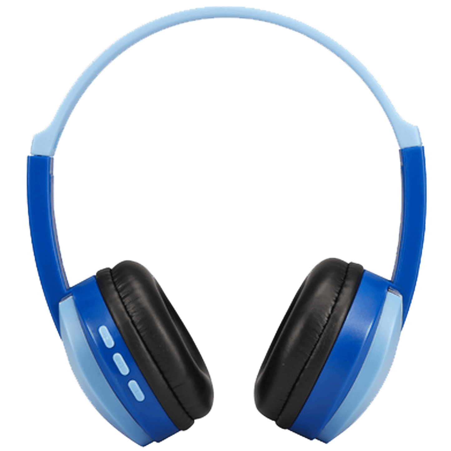 blue wireless headphones