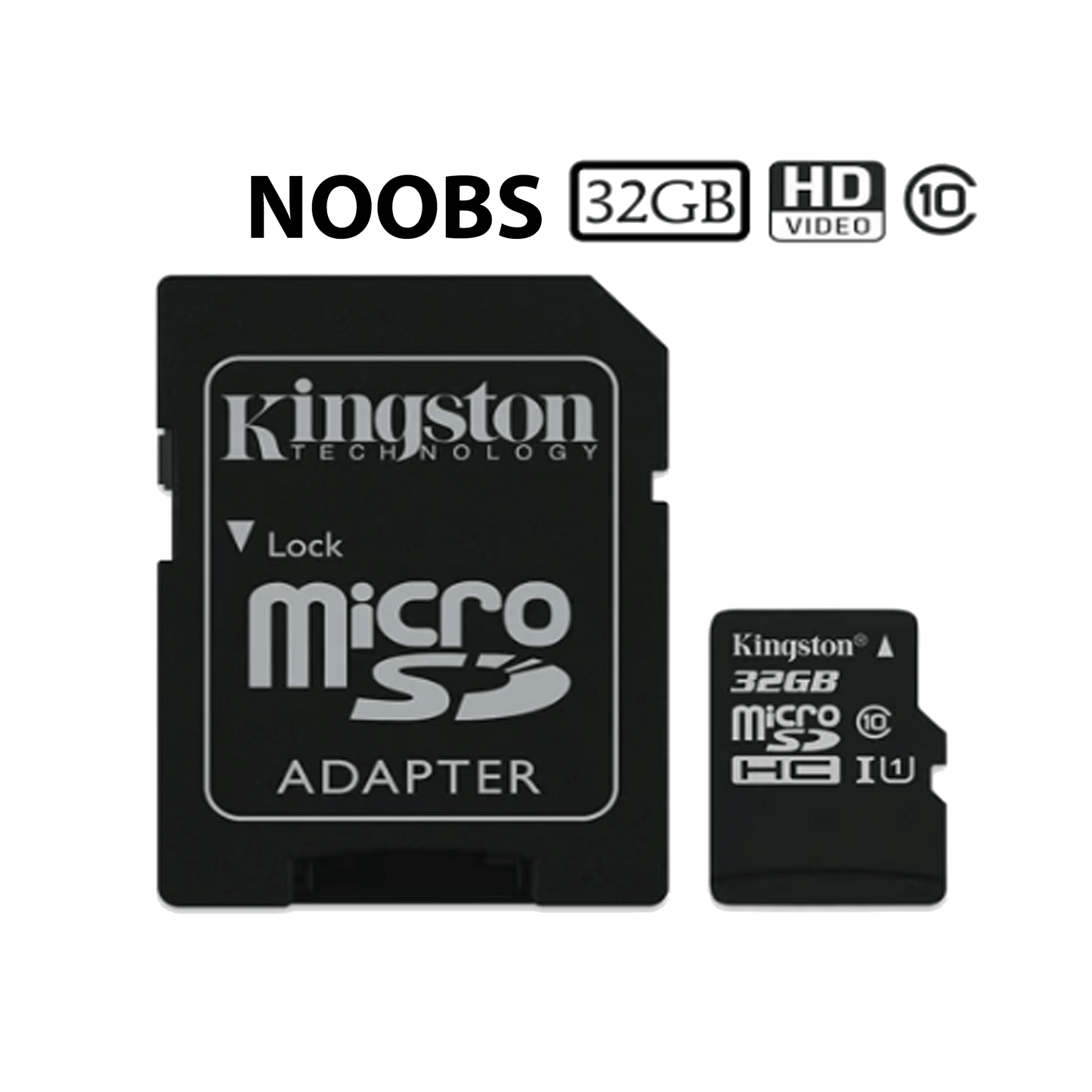 32 GB NOOBS SD Card and Adapter