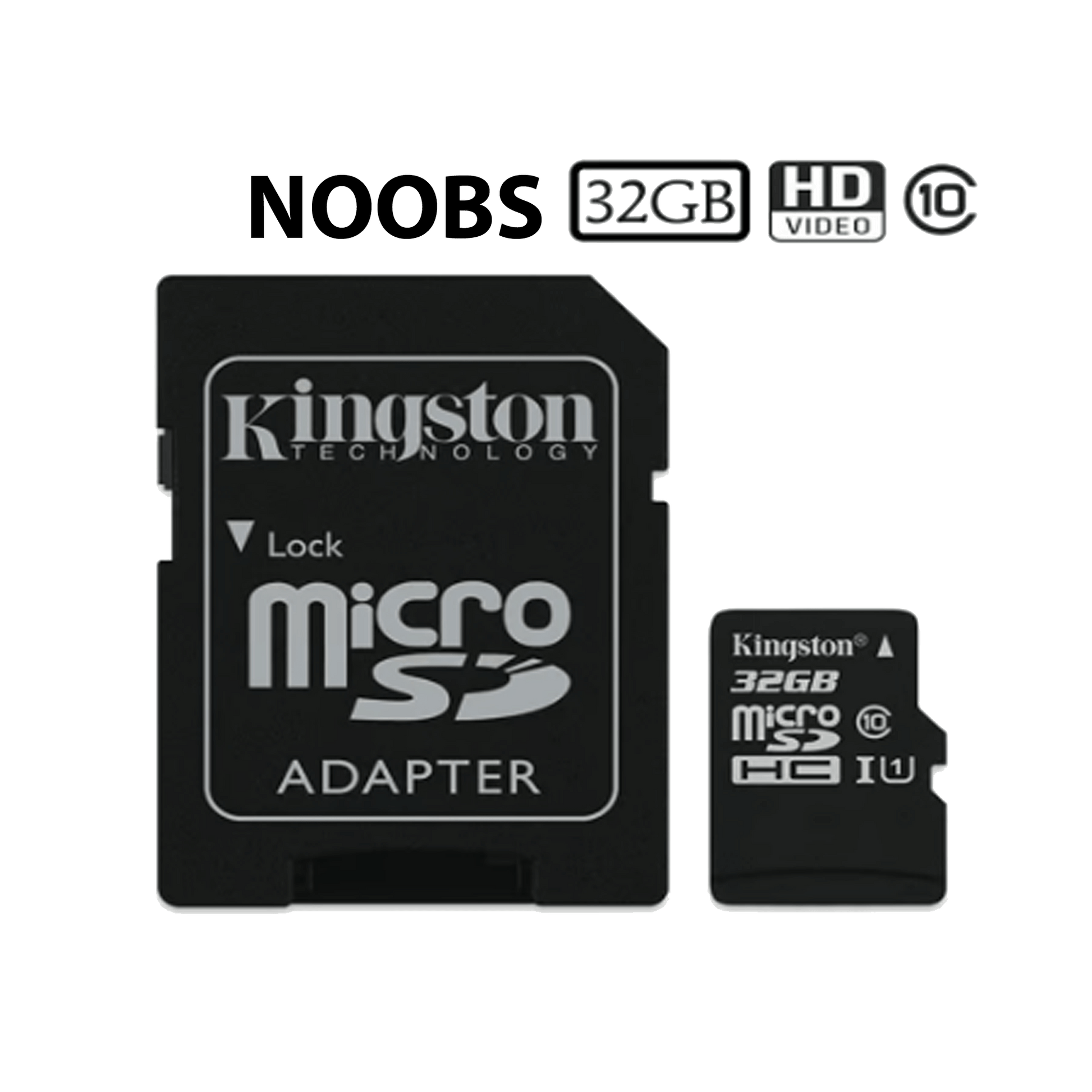 32 GB NOOBS SD Card and Adapter
