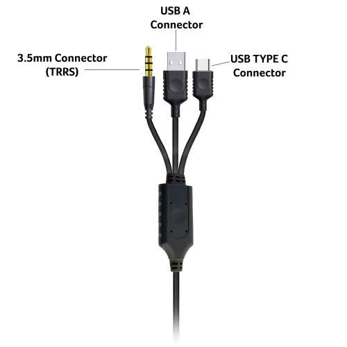 30 Pack - Boom Headphones with Multi-Connector