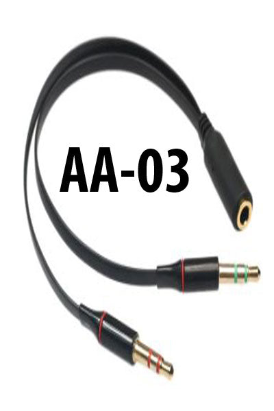 4pole to 2 x 3.5mm connection adapter