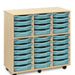 30 Tray Maple wooden storage unit