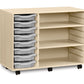 8 Tray  Maple MFC storage unit  with shelves