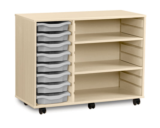 8 Tray  Maple MFC storage unit  with shelves