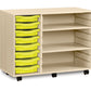 8 Tray  Maple MFC storage unit  with shelves