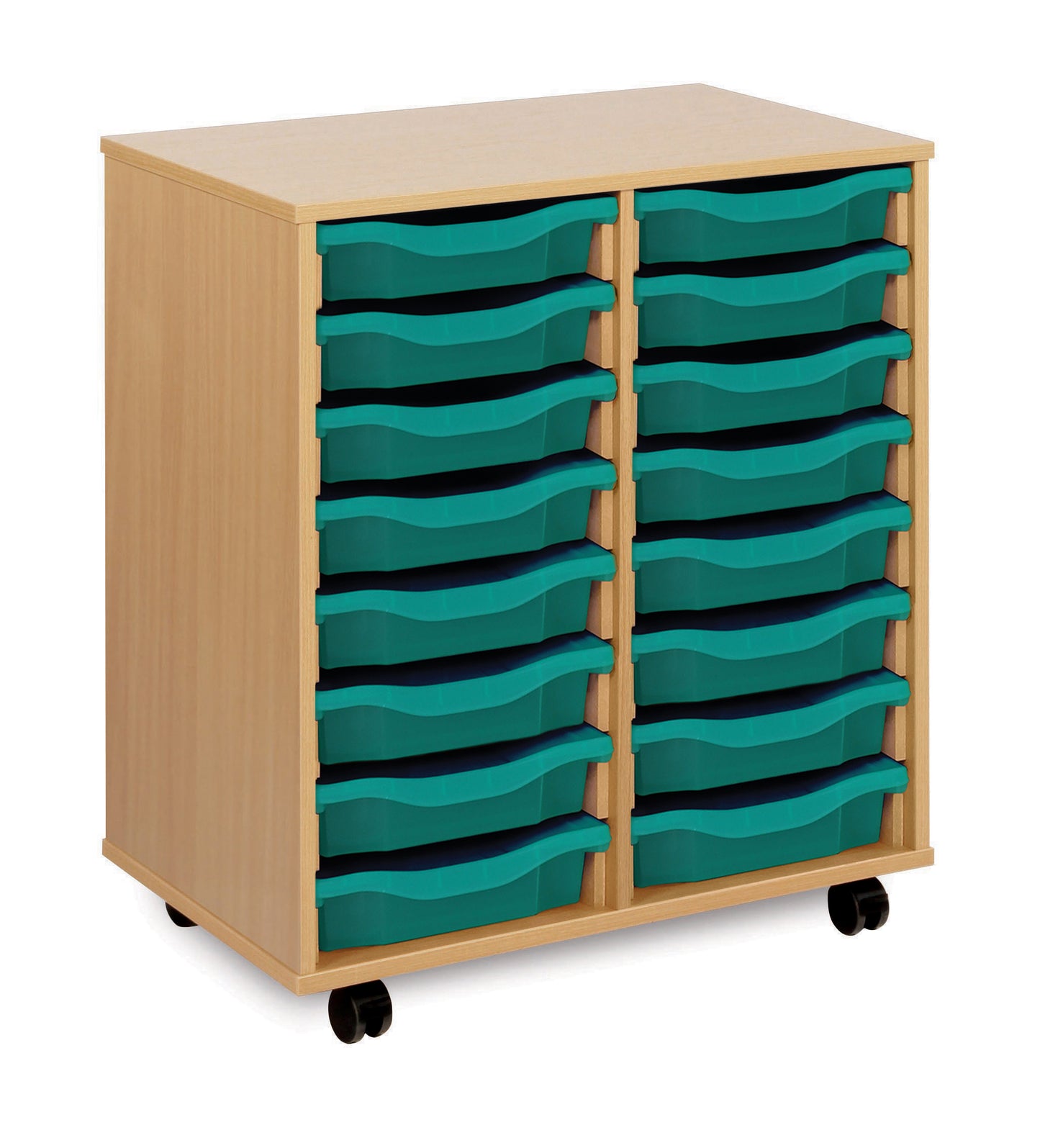 16 tray Beech MFC storage unit