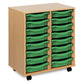 16 tray Beech MFC storage unit