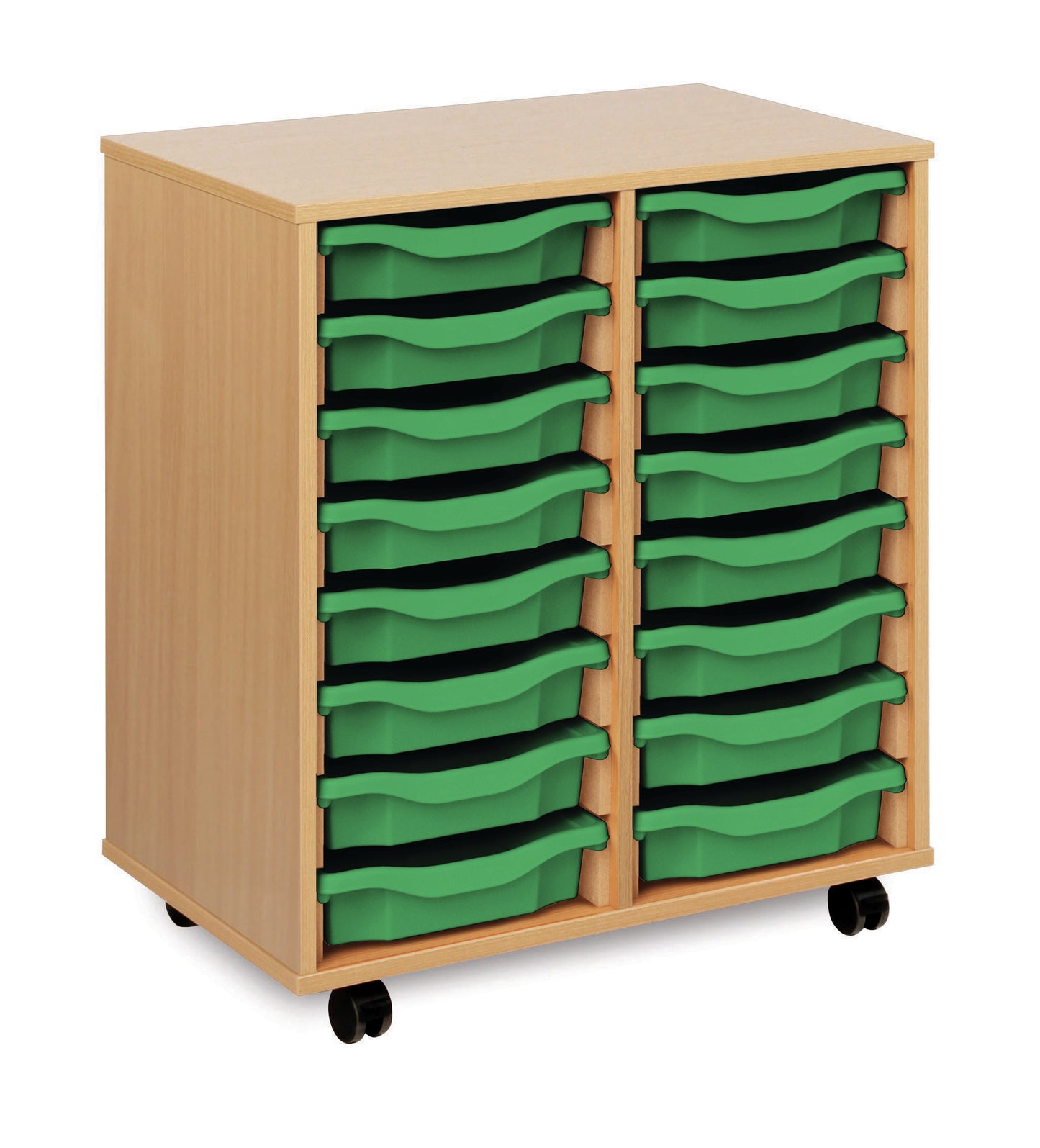 16 tray Beech MFC storage unit