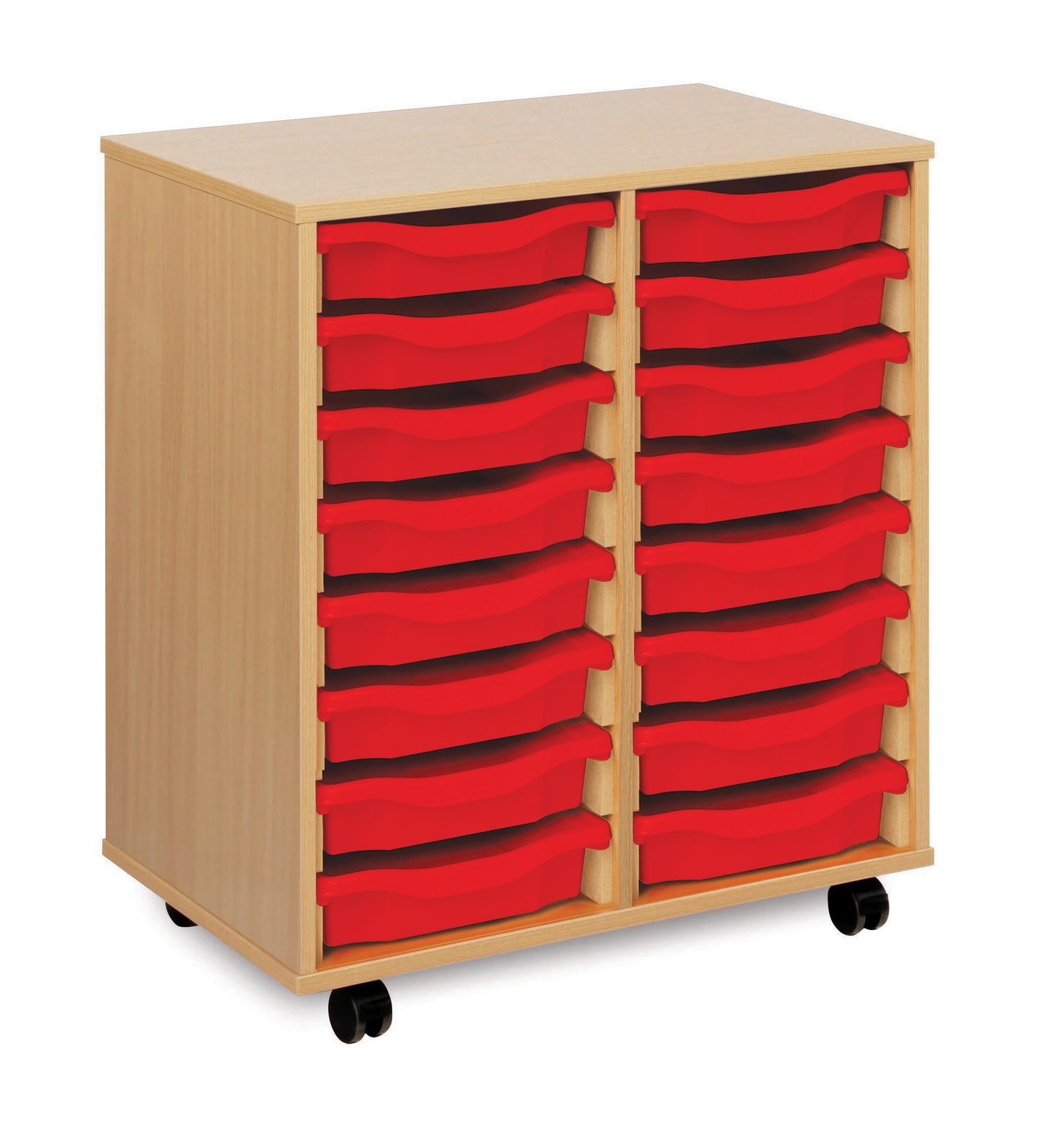 16 tray Beech MFC storage unit