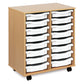 16 tray Beech MFC storage unit