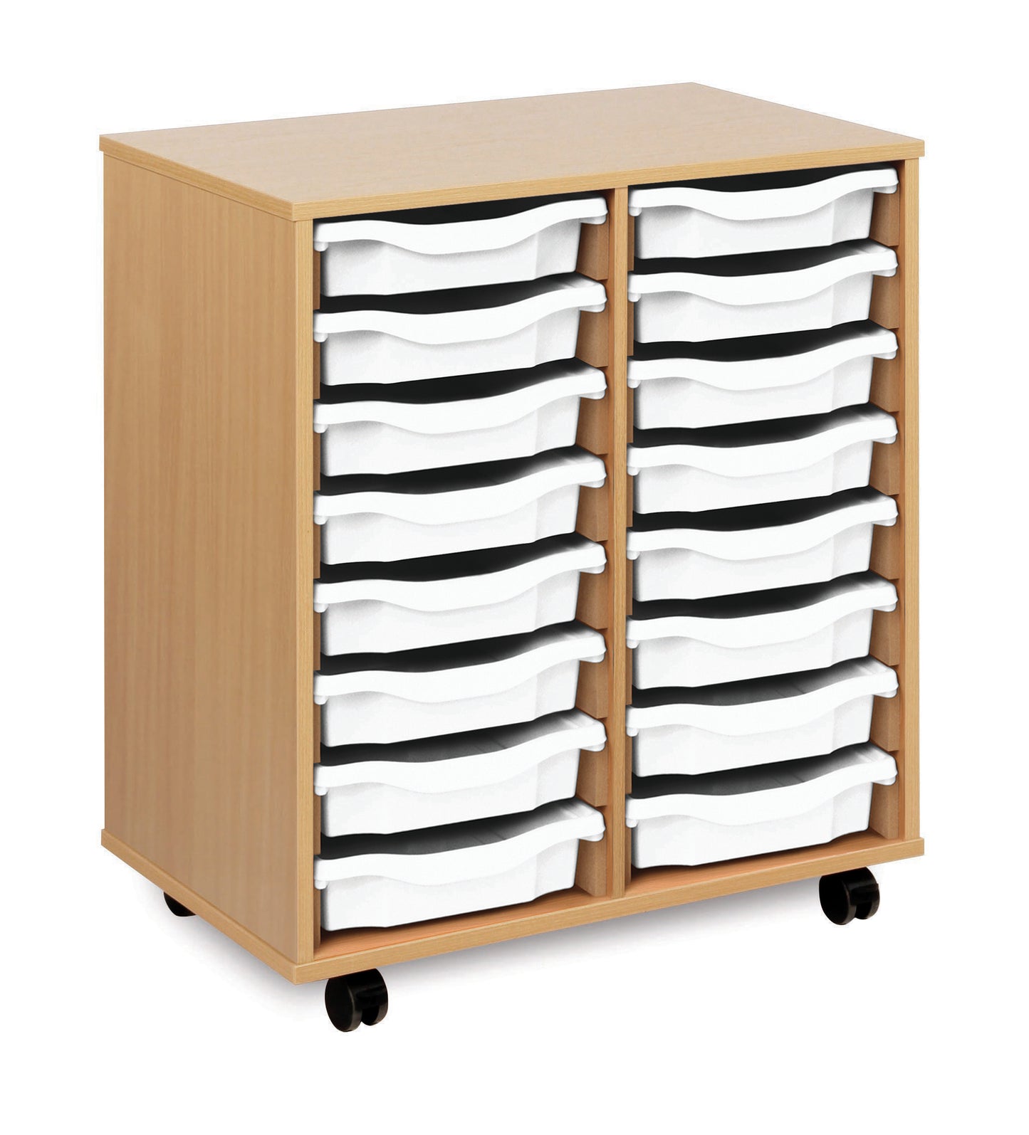 16 tray Beech MFC storage unit