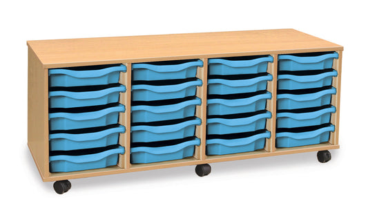 20 tray  Beech MFC storage unit