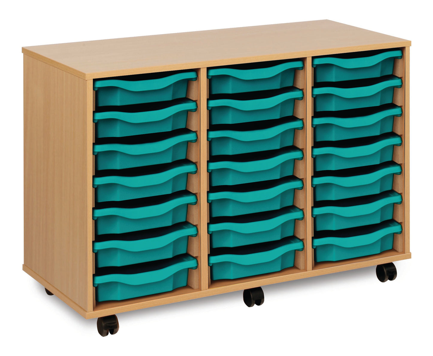 21 Tray Beech MFC storage unit