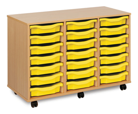 21 Tray Beech MFC storage unit