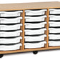 18 tray Beech MFC storage unit