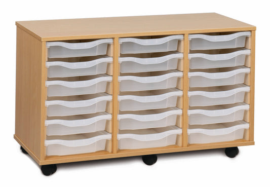 18 tray Beech MFC storage unit