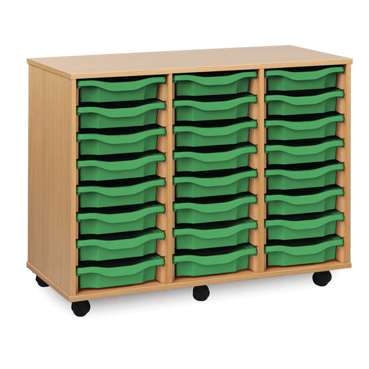 24 tray Beech MFC storage unit