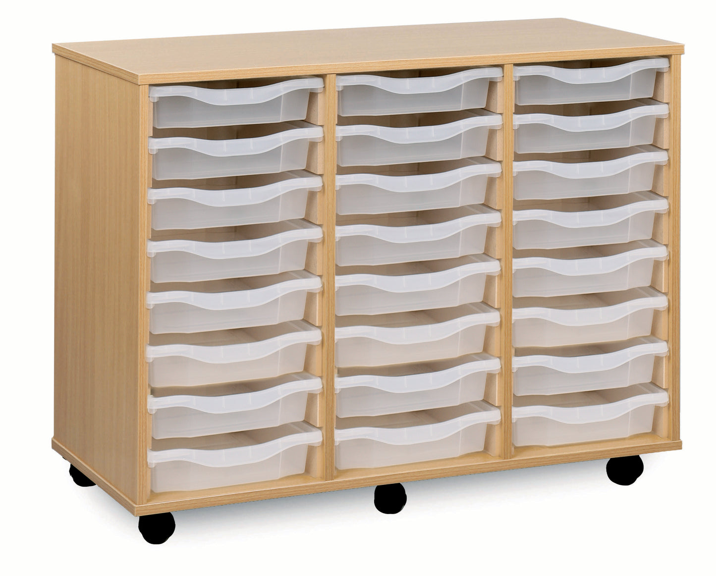 24 tray Beech MFC storage unit