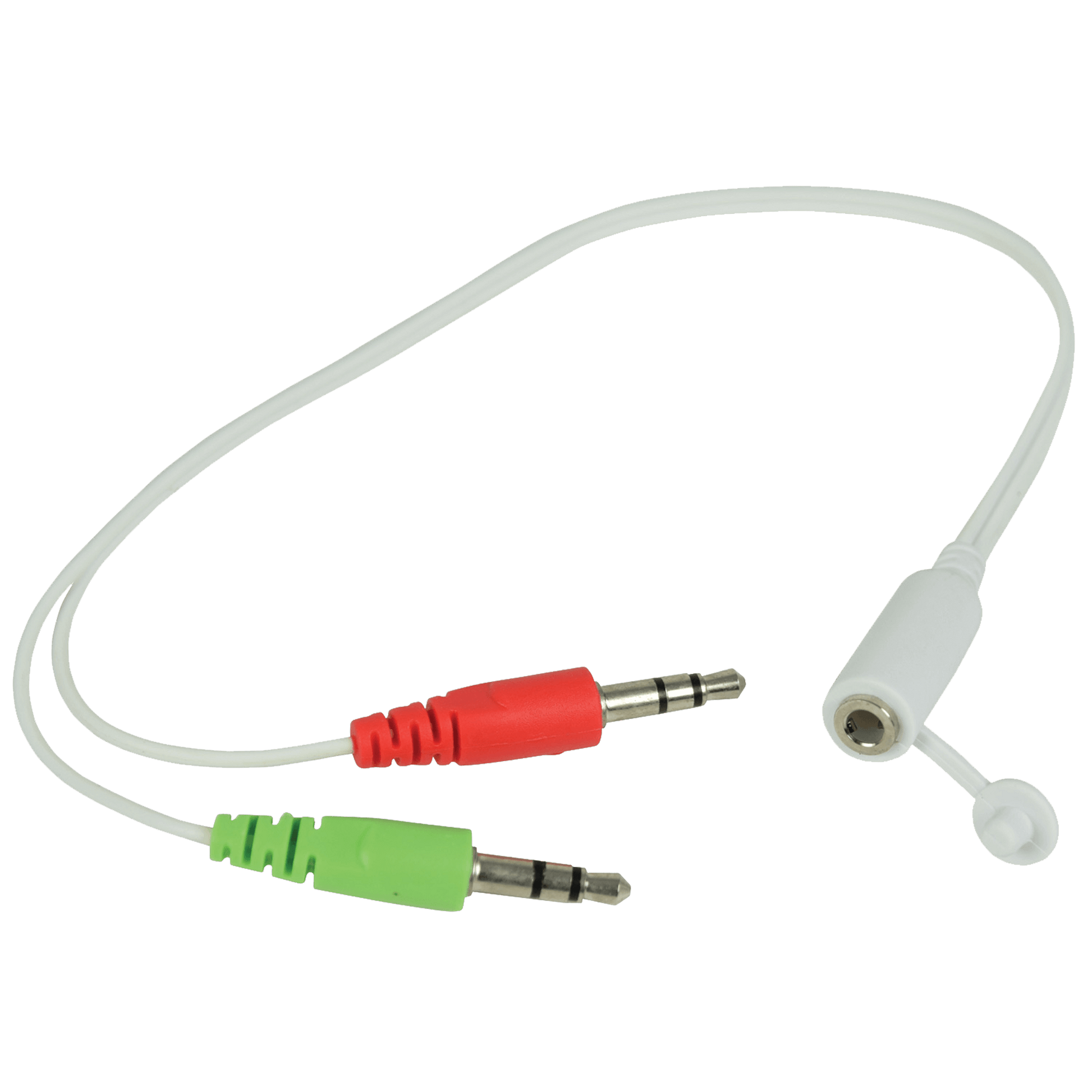 4 pole to 2 x 3.5mm adapter included with headphones